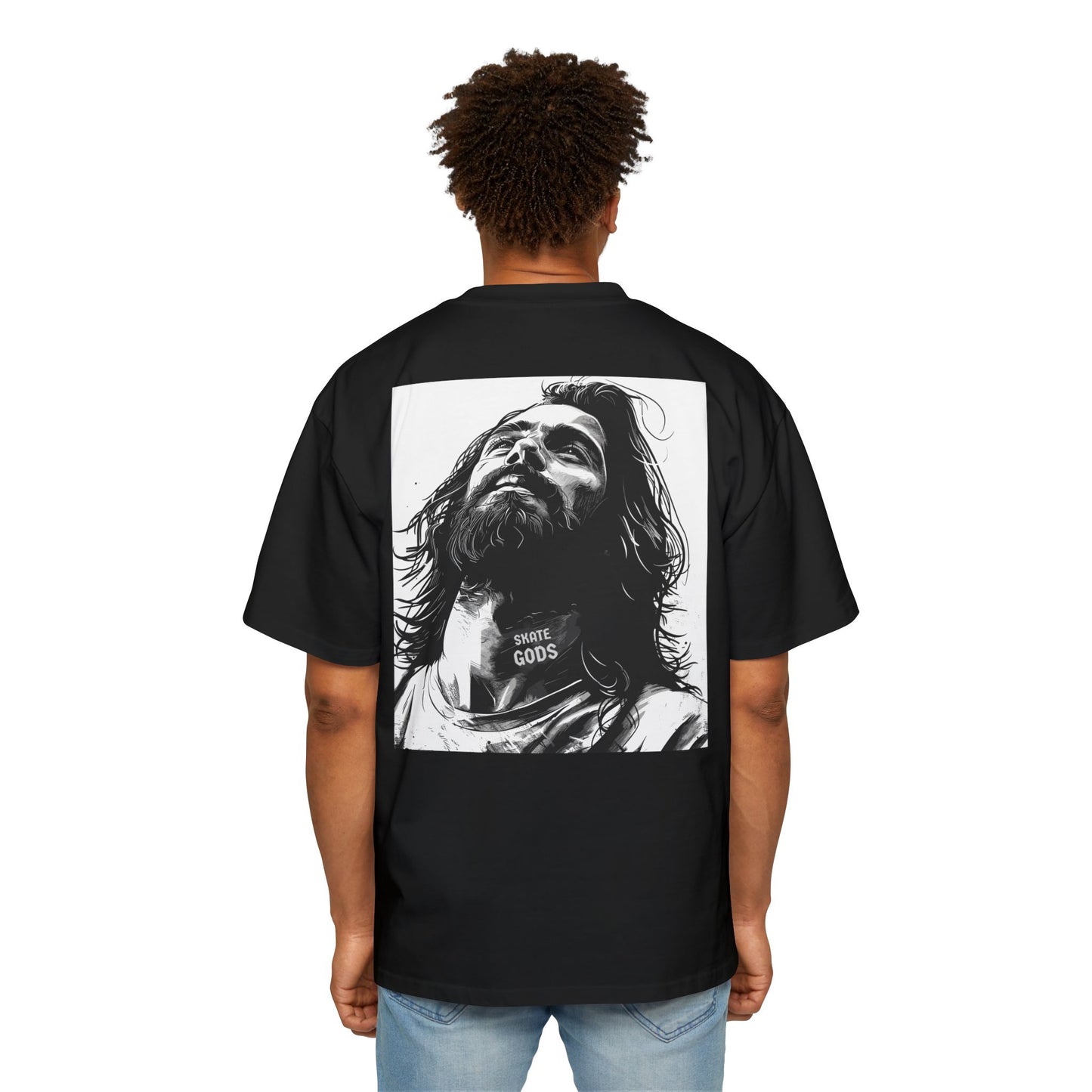 Graphic Tee Skater Jesus Skate God Men's Shirt