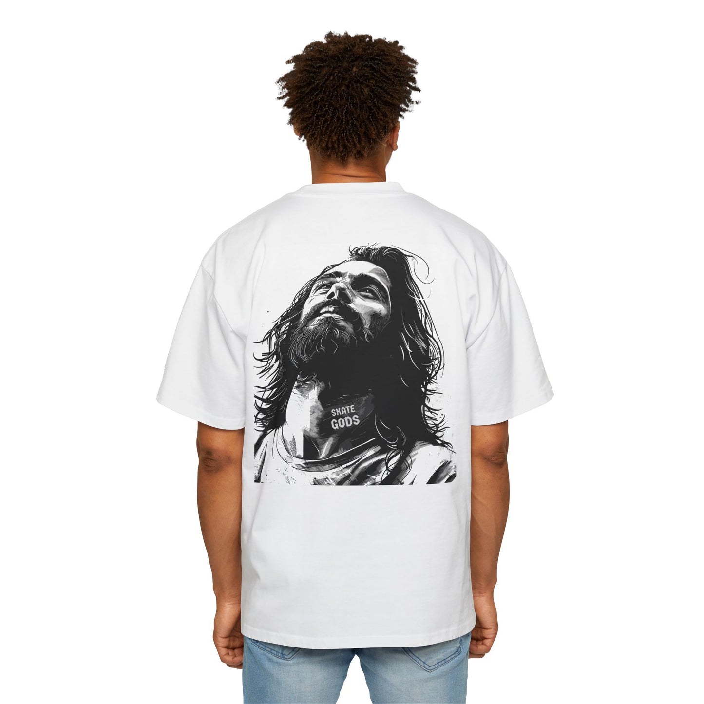 Graphic Tee Skater Jesus Skate God Men's Shirt