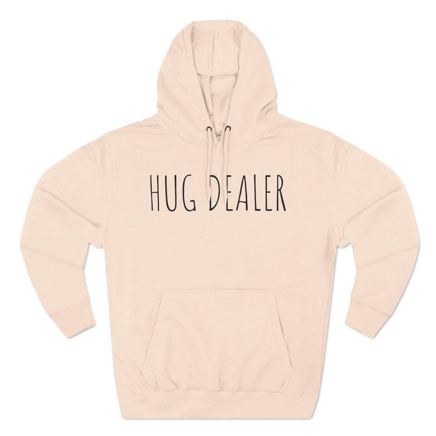 HUG DEALER Three-Panel Fleece Hoodie