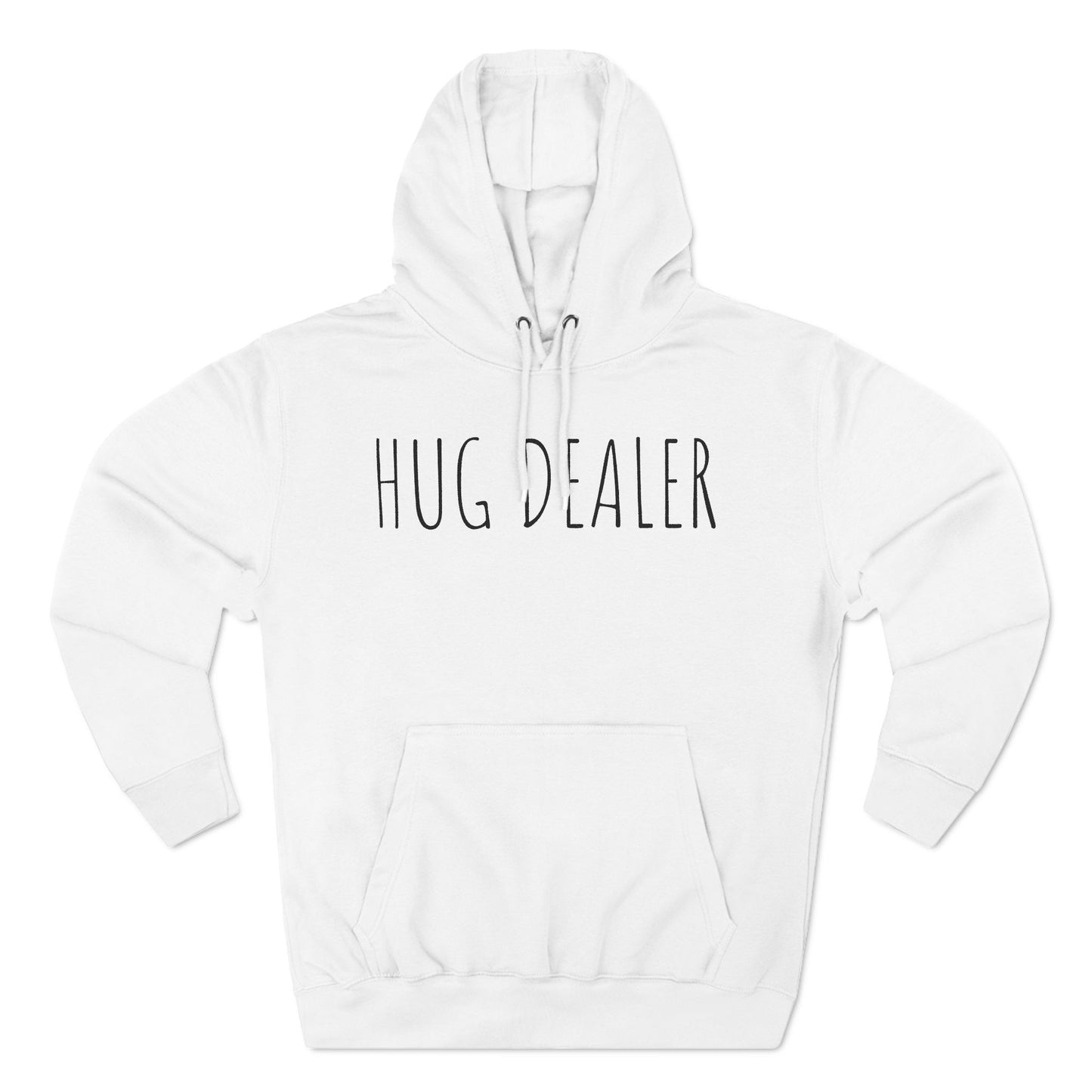 HUG DEALER Three-Panel Fleece Hoodie